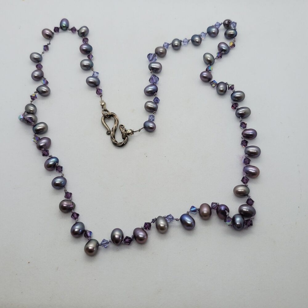 24" Real Pearl and Sterling Necklace